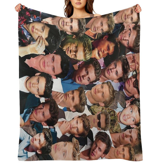 Austin Butler Photo Collage Throw Blanket