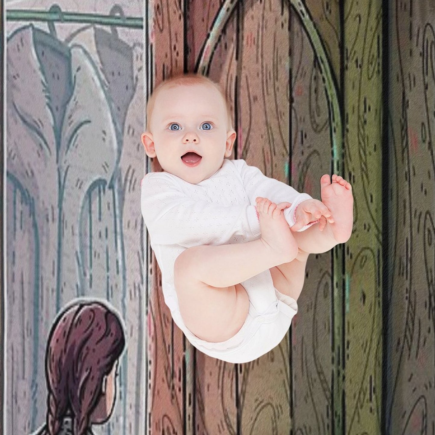 Lucy's Discovery, Narnia Fan Art Throw Blanket