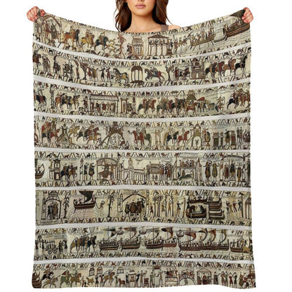 THE BAYEUX TAPESTRY Throw Blanket