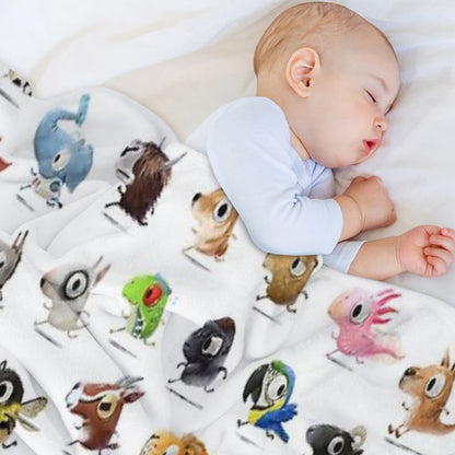 Marathon Animals Throw Blanket