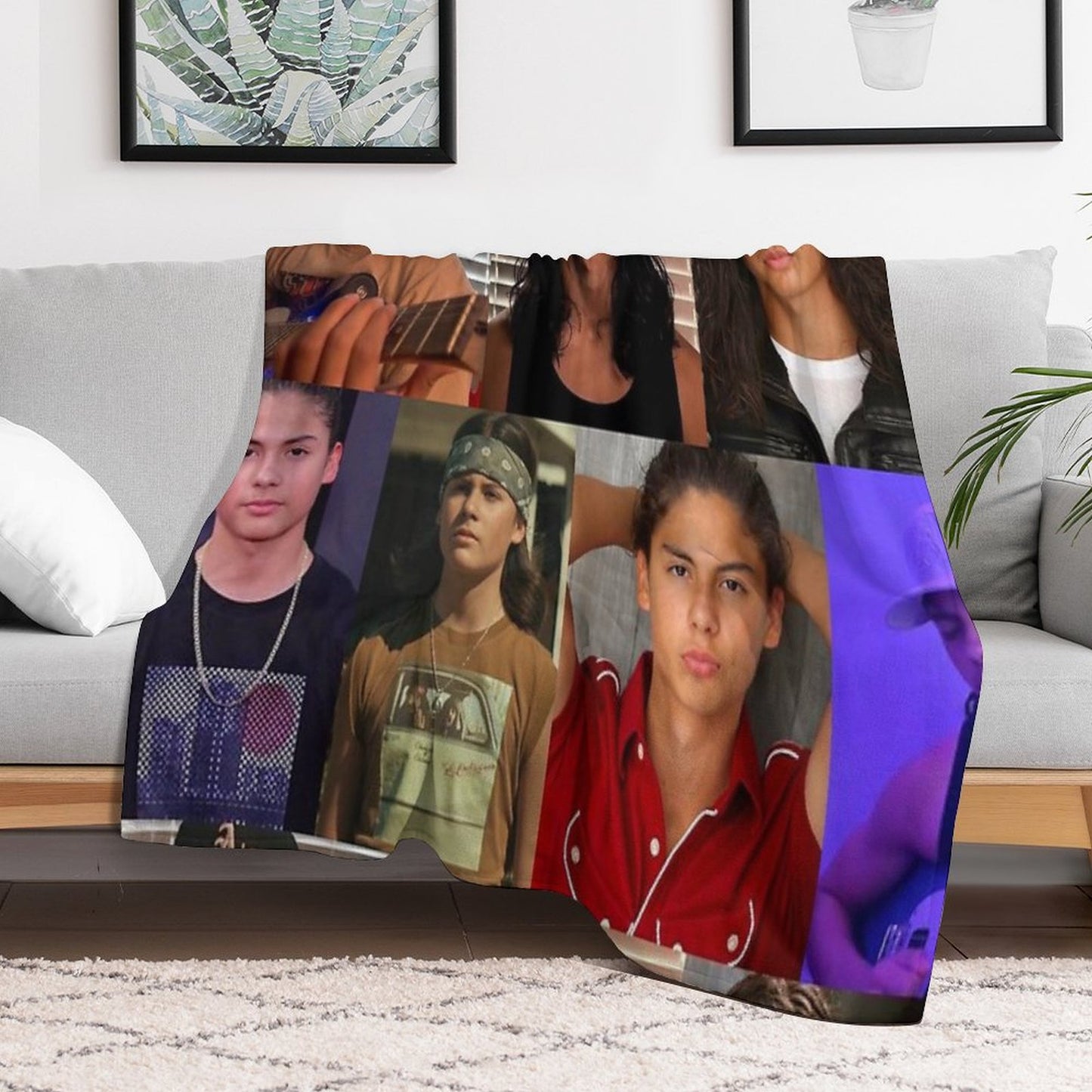 Miguel Cazarez Mora Collage Throw Blanket