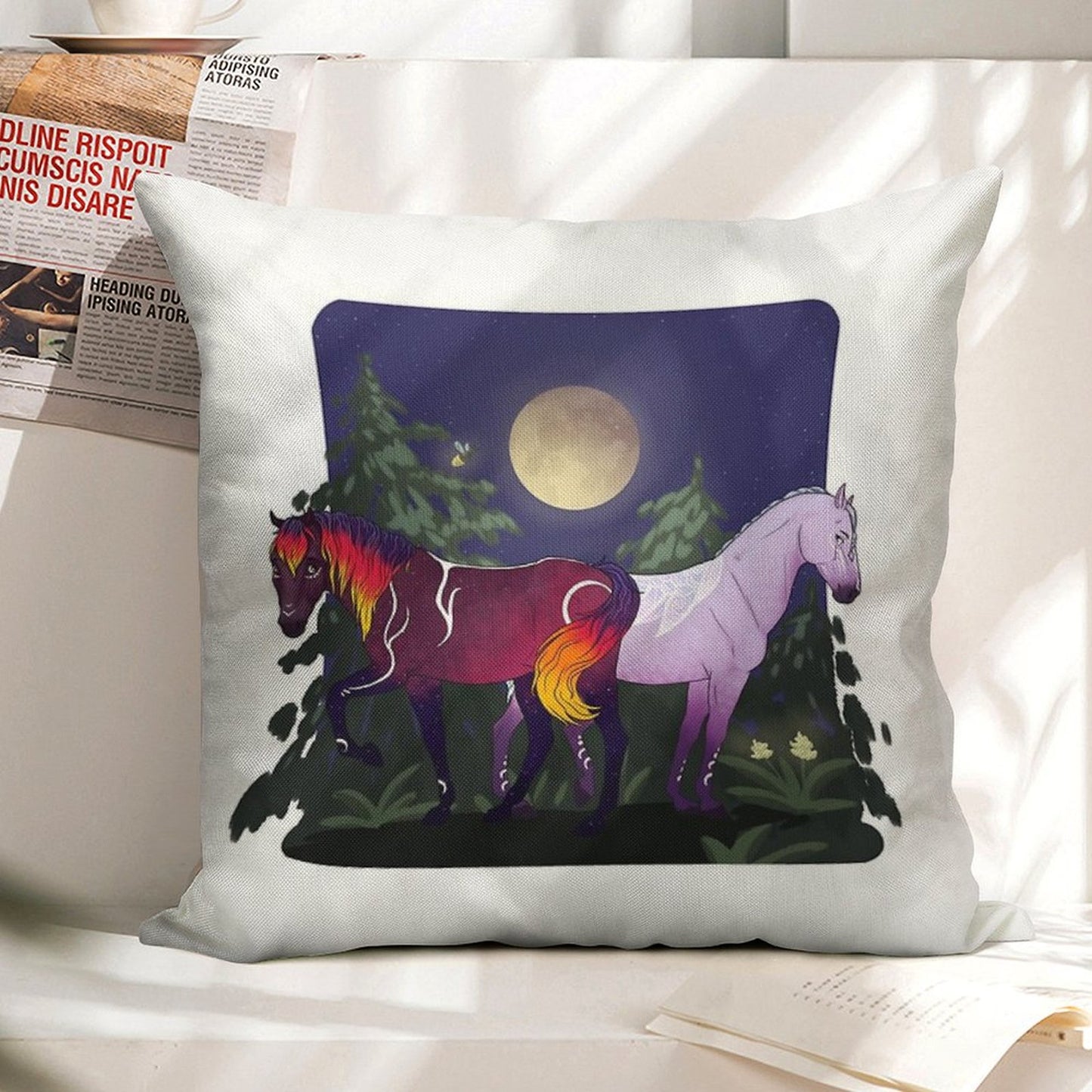 Umbra And Ayla Star Stable Linen Throw Pillow Cover