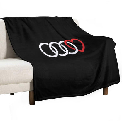 Audi Love (Dark) Throw Blanket