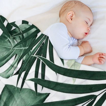 Tropical Jungle Leaves Pattern #4 #tropical #decor #art Throw Blanket