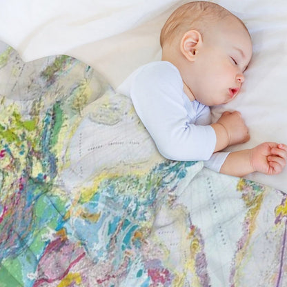 USGS Geologic Map of North America Throw Blanket