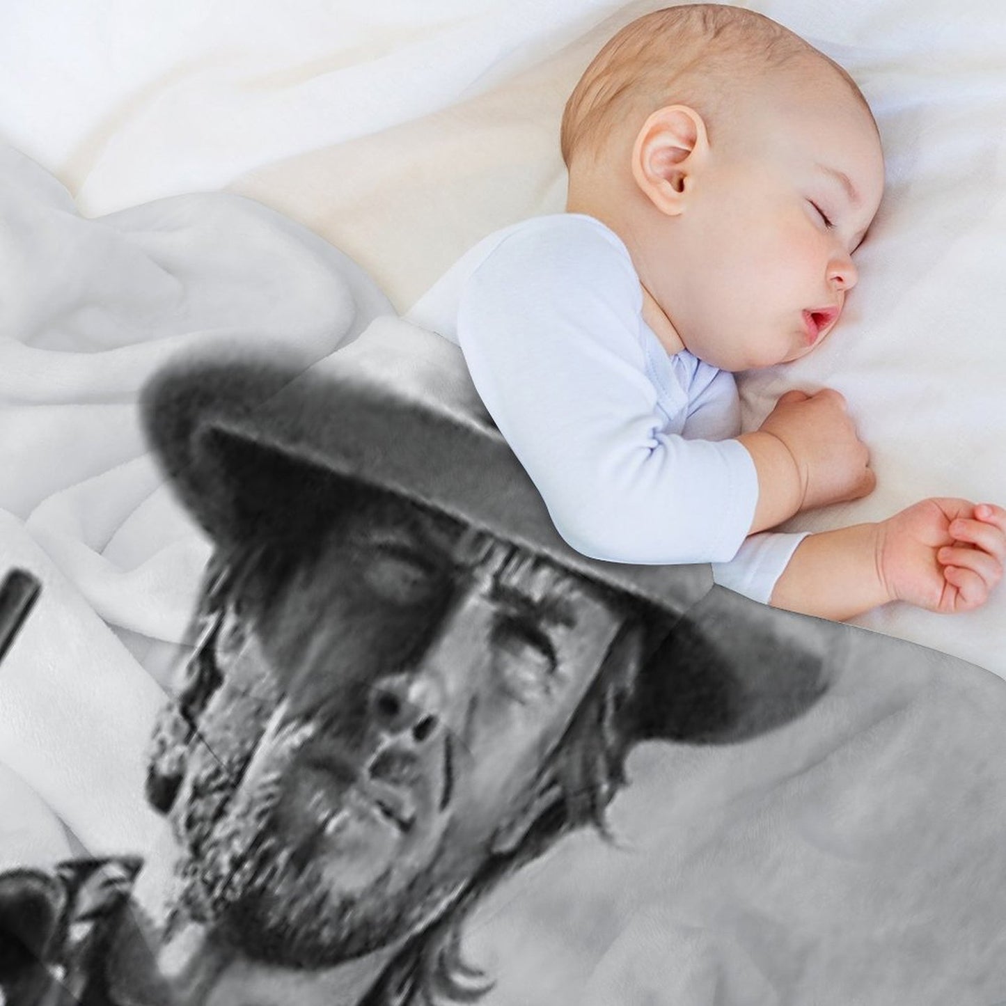 Clint Eastwood Josey Wales  Drawing Throw Blanket