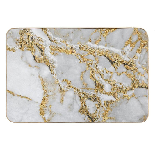 Golden Marble Bath Mat