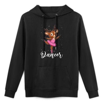Ballet Dancer Reindeer Ballerinas Christmas PJS Women Girls Easy Care Hoodie