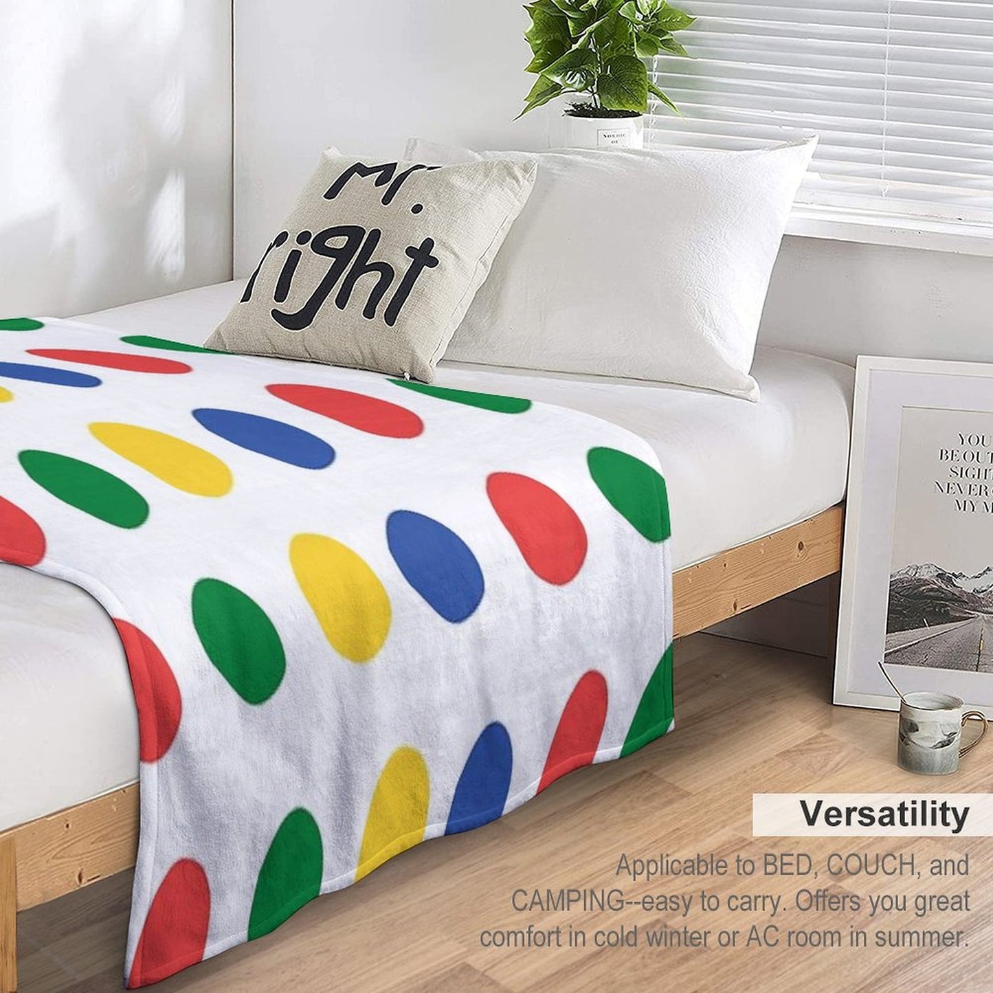 Twister Pattern Throw Blanket