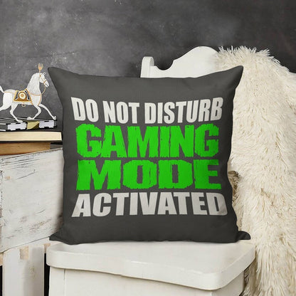 Gaming Mode Linen Throw Pillow Cover