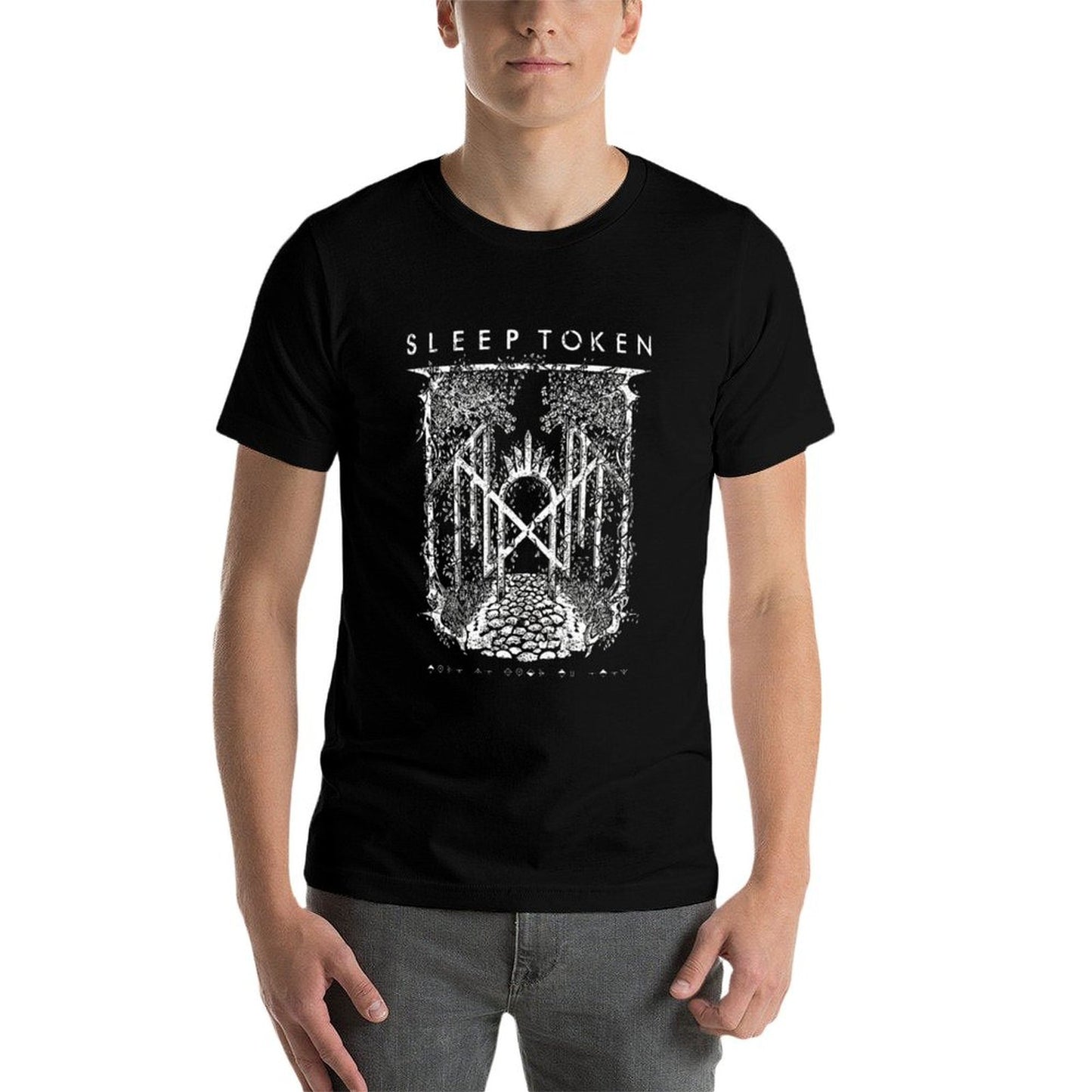 Raw Power Breaks Through The Roaring Silence - Original Sleep Token Music Merchandise  Ribbed Collar T-Shirt