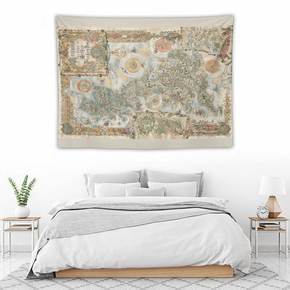 Pendragon 6th Edition Map by Francesca Baerald Tapestry