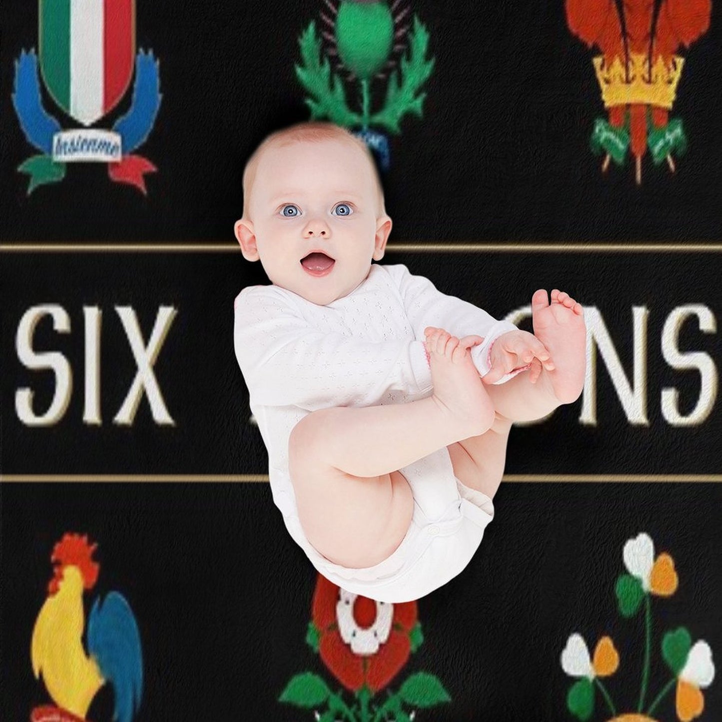 Six Nations Rugby . Classique Throw Blanket