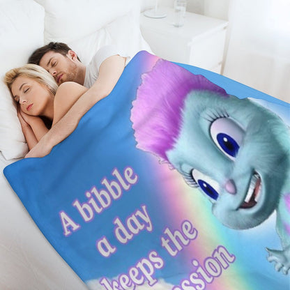 Bibble Motto Throw Blanket