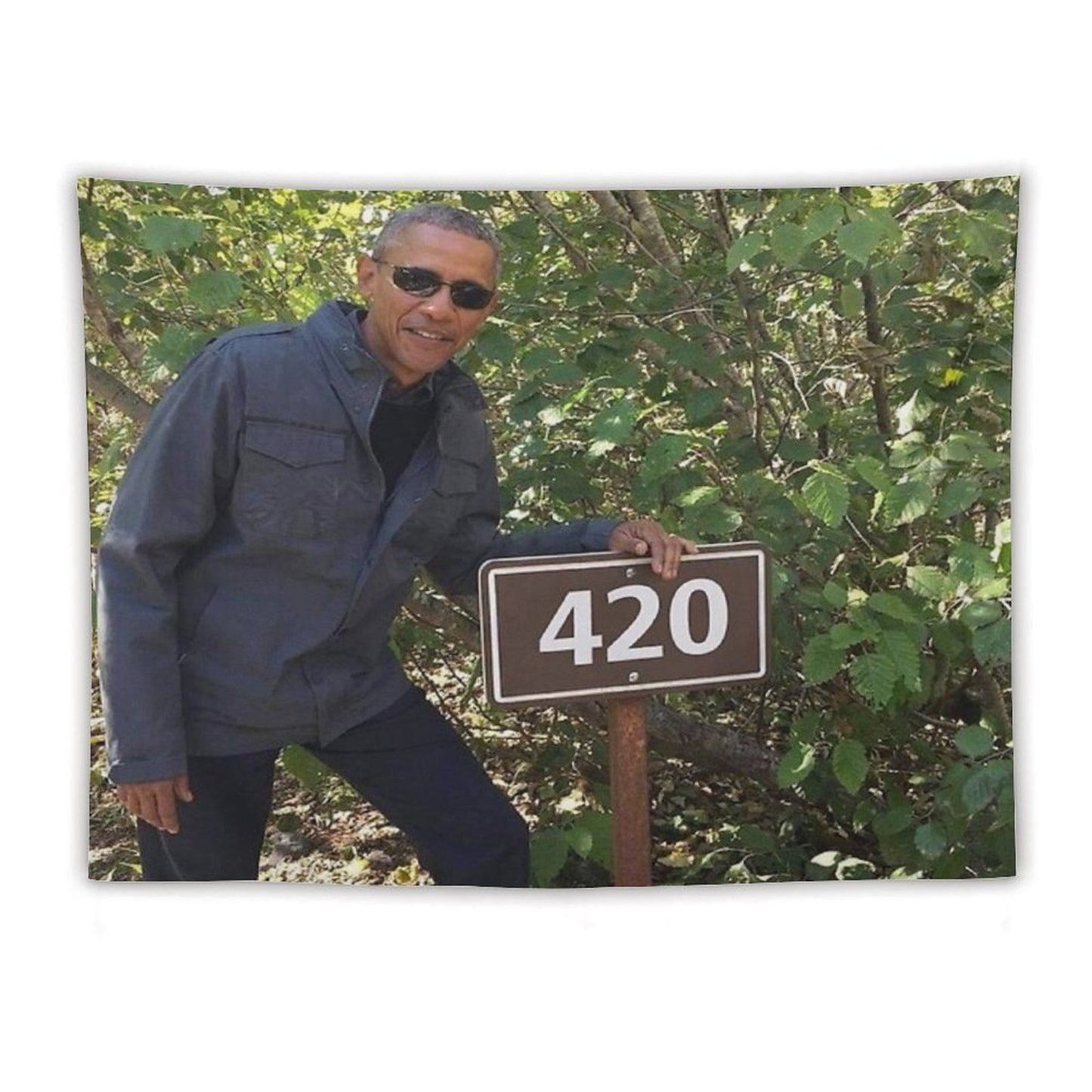 420 Obama Print Tapestry