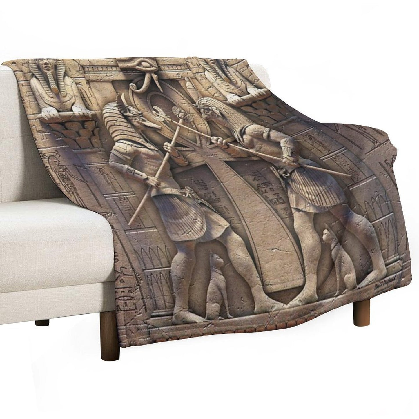 Egyptian Gods Throw Blanket