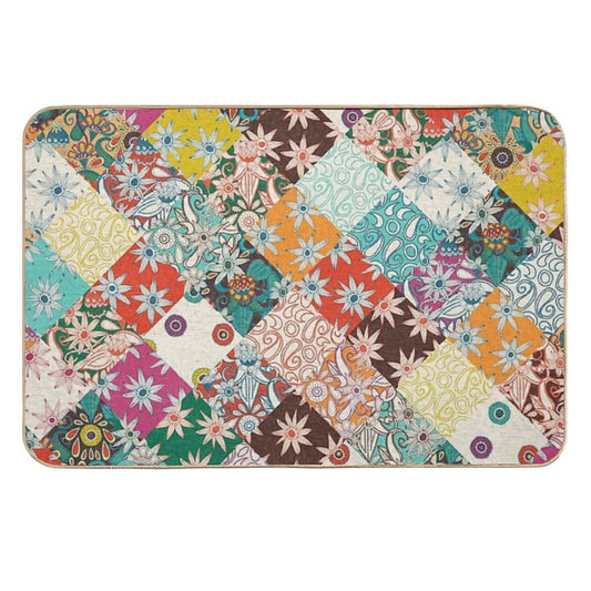 Sarilmak Patchwork  Repositionable Bath Mat