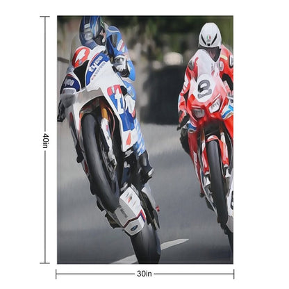 Isle of Man TT Intensity Throw Blanket