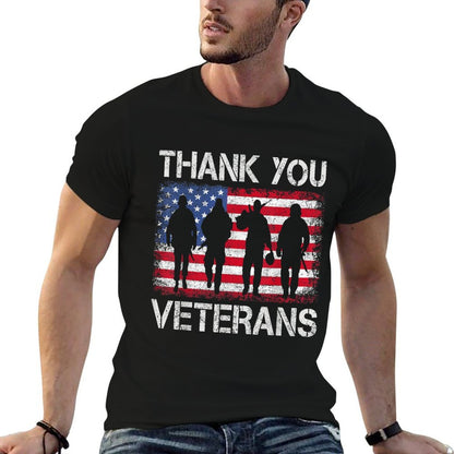 Veterans Day Gifts Thank You Veterans Tshirt Proud  Polyester Blend T-Shirt