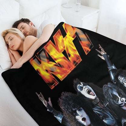 KISS Band Throw Blanket