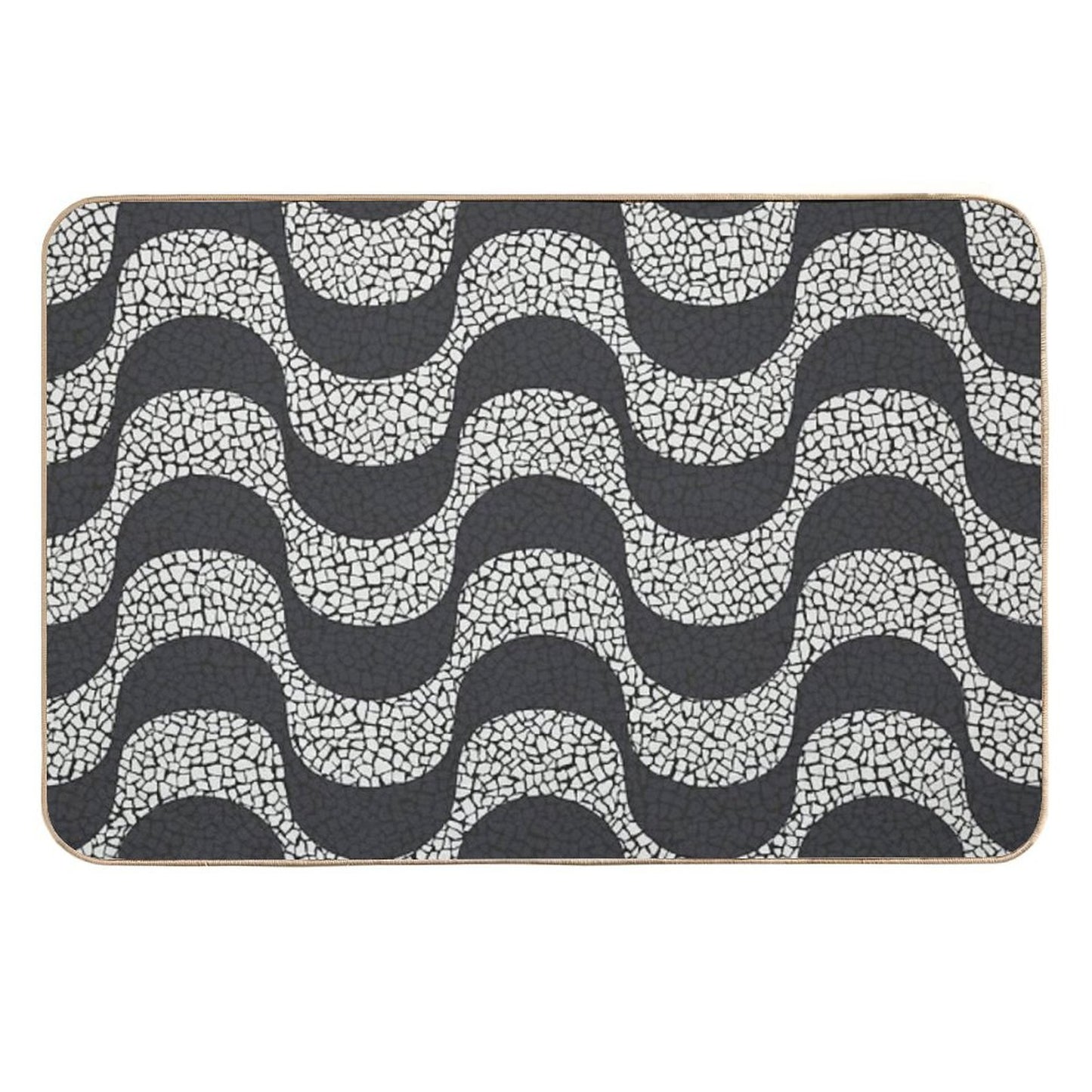 Walk The Streets of Rio Copacabana Sidewalk Theme  High-Traffic Bath Mat