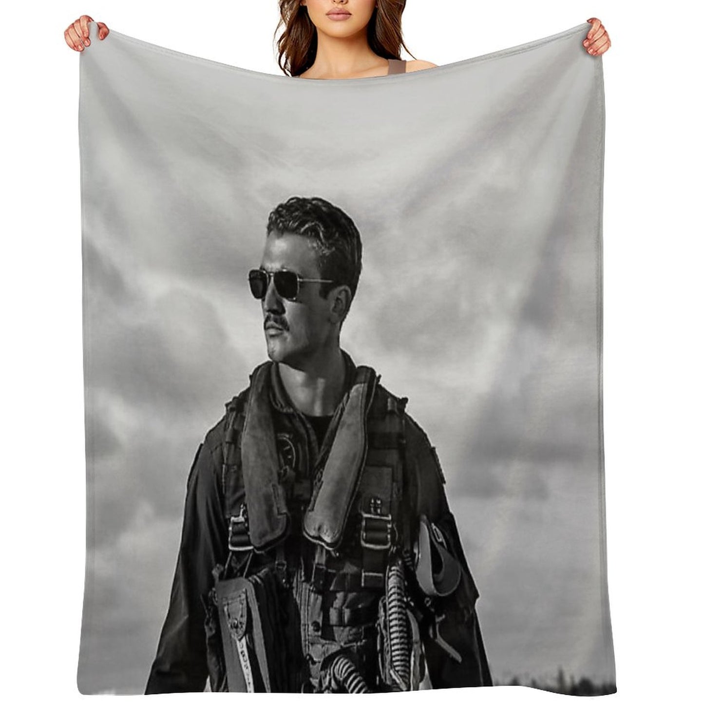 Miles B&W Throw Blanket