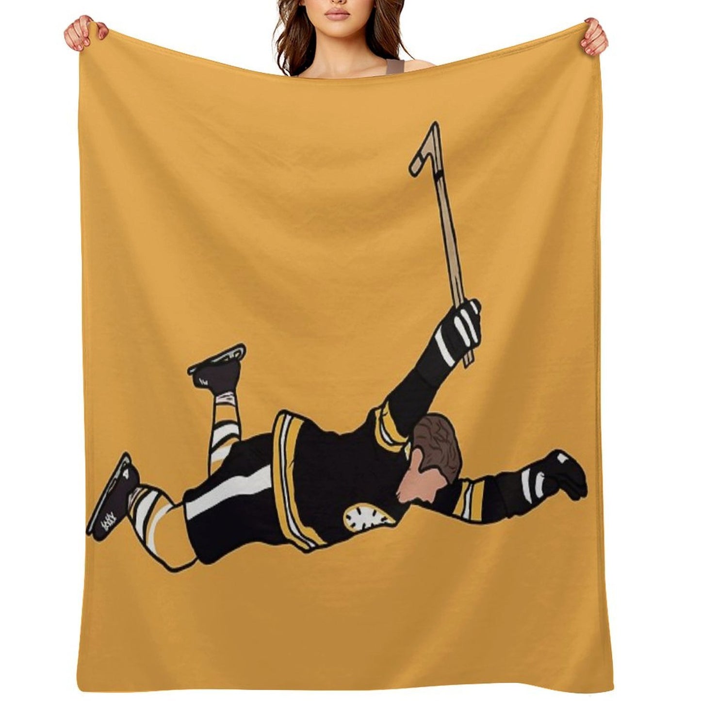 Bobby Orr Diving Celebration Throw Blanket