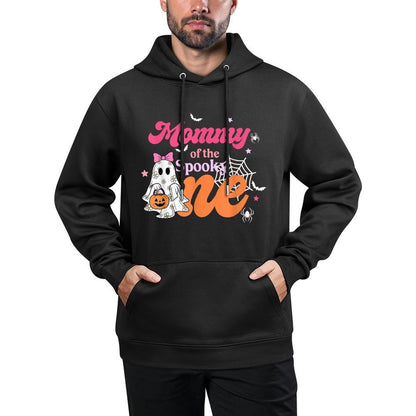 Mommy of The Spooky One 1st Birthday Girl Halloween Family Medium-Weight Fabric Hoodie