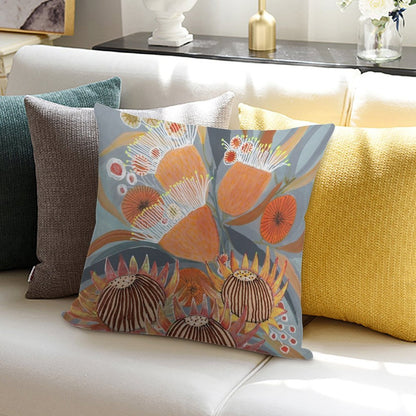 Australian Boquet Soft Shrink-Resistant Throw Pillow