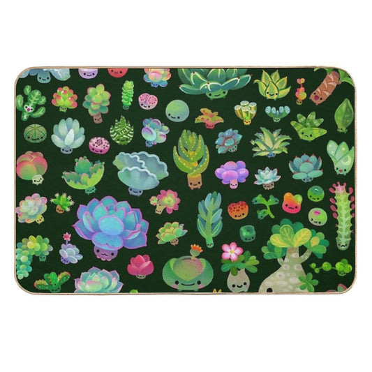 Baby Succulents - Mix (darl)  Versatile Bath Mat