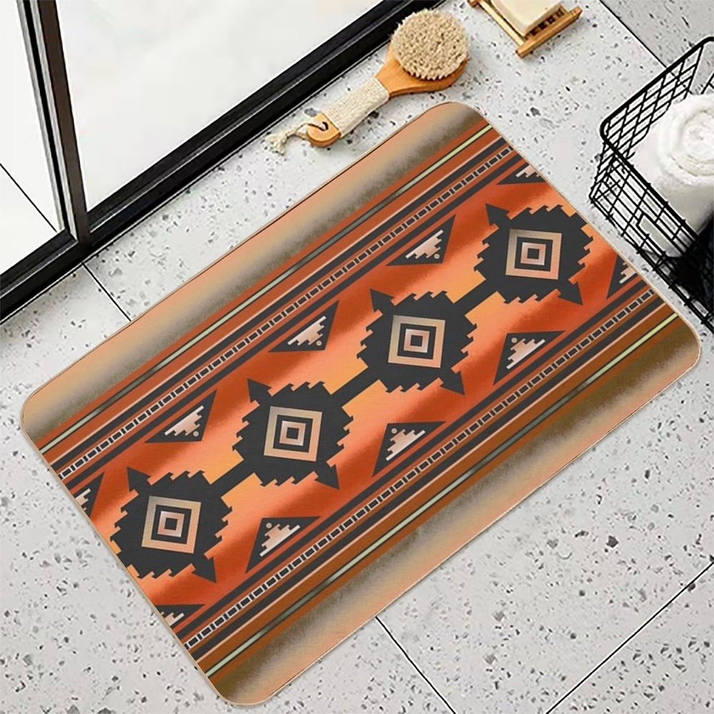 Canyon  Navajo Rust Bath Mat