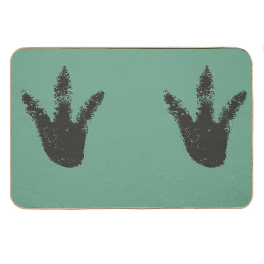 Big Foot Dinosaur Foot Print Design Bath Mat