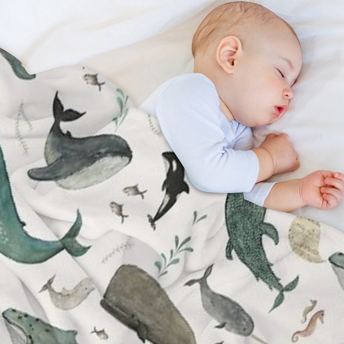 Whale Song Throw Blanket