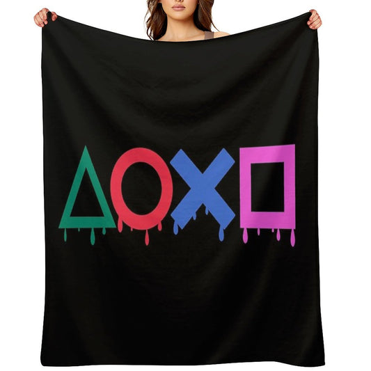 Playstation Color Throw Blanket