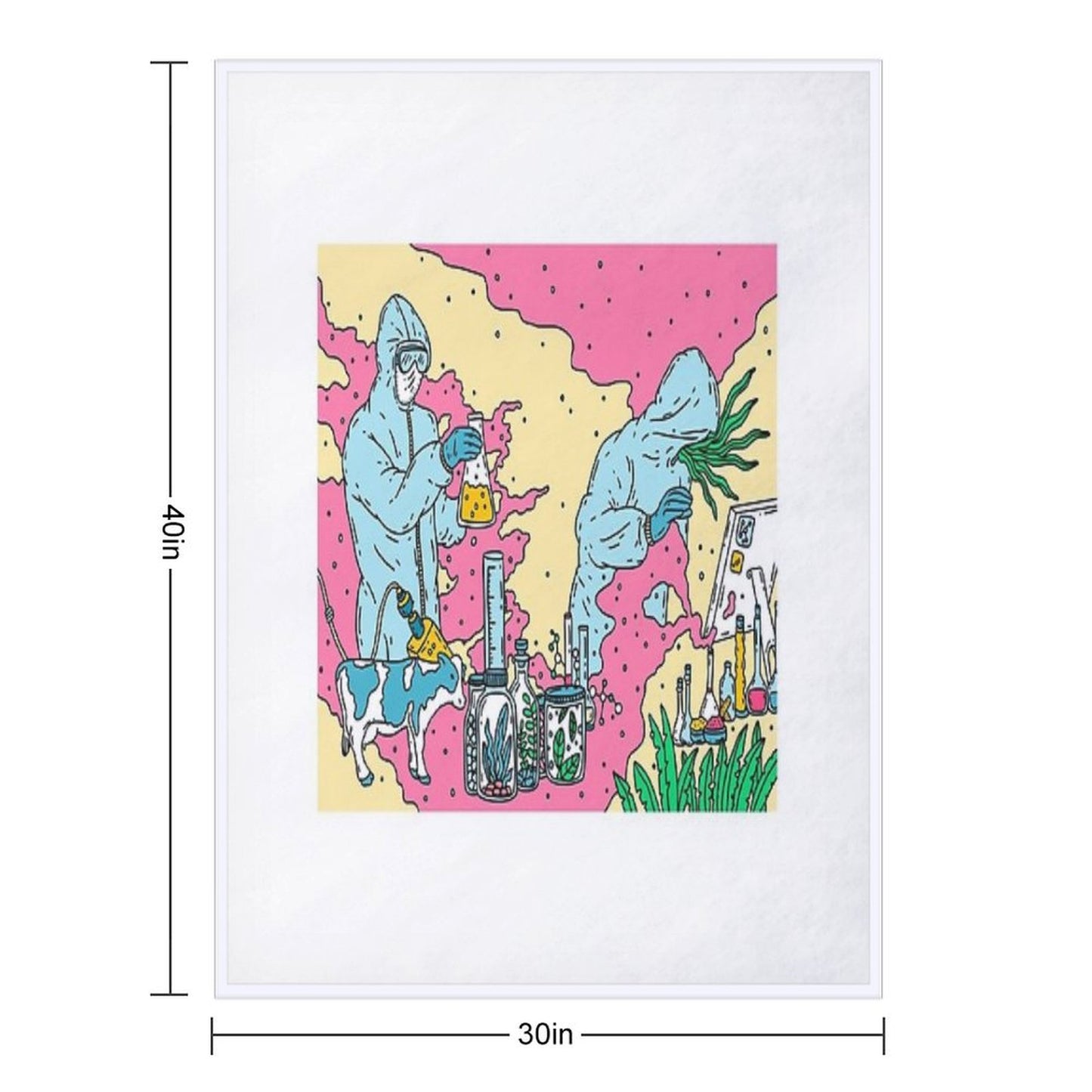 Bioengineering Throw Blanket