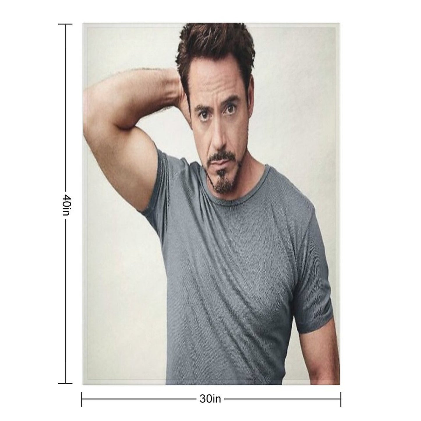 Robert Downey Jr Throw Blanket