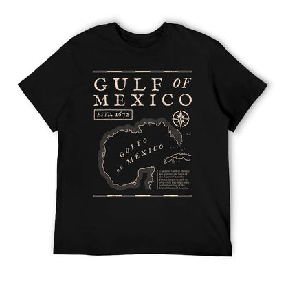 Gulf of Mexico 1672 Historic Map T-Shirt