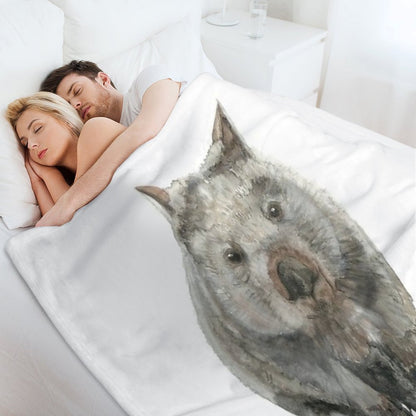 Common Wombat Throw Blanket