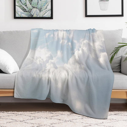 White Clouds Throw Blanket