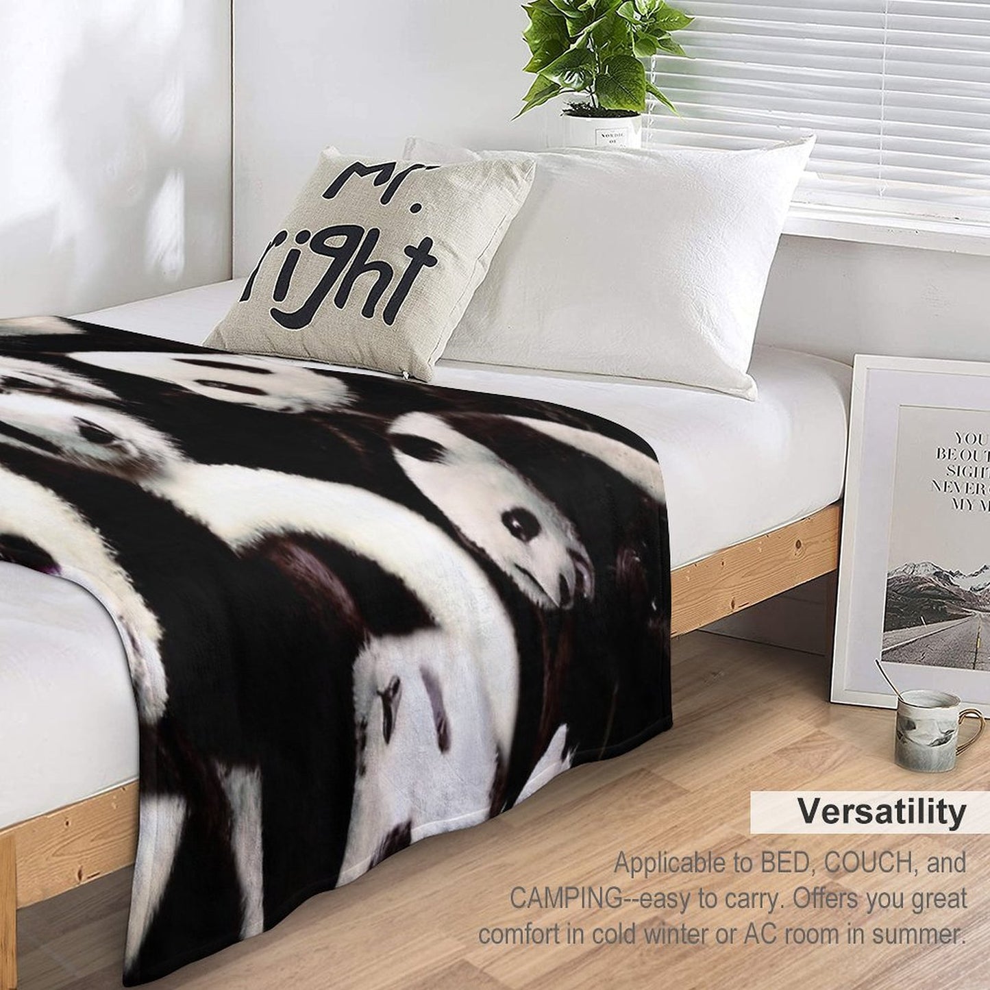 Pandas Throw Blanket