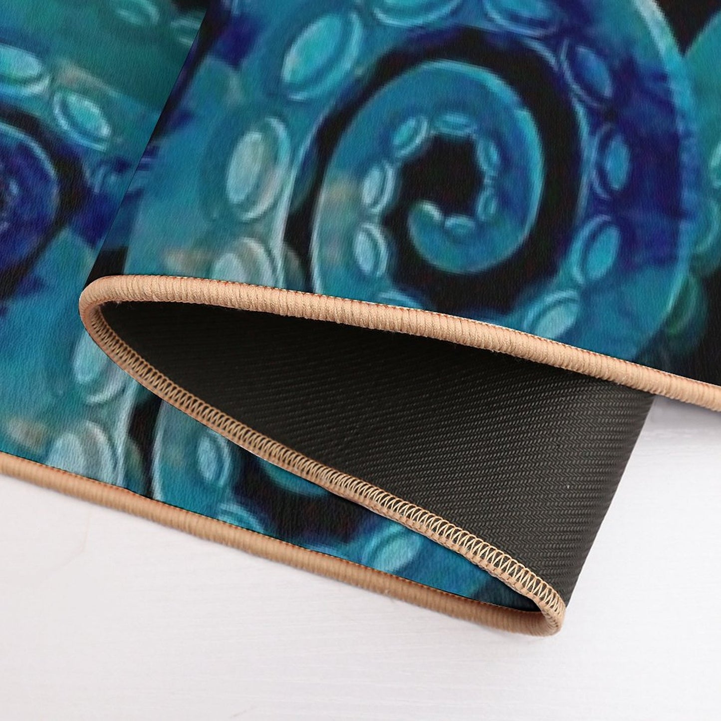 Octopus Tentacles - Blue - Deep Sea Nautical Bath Mat
