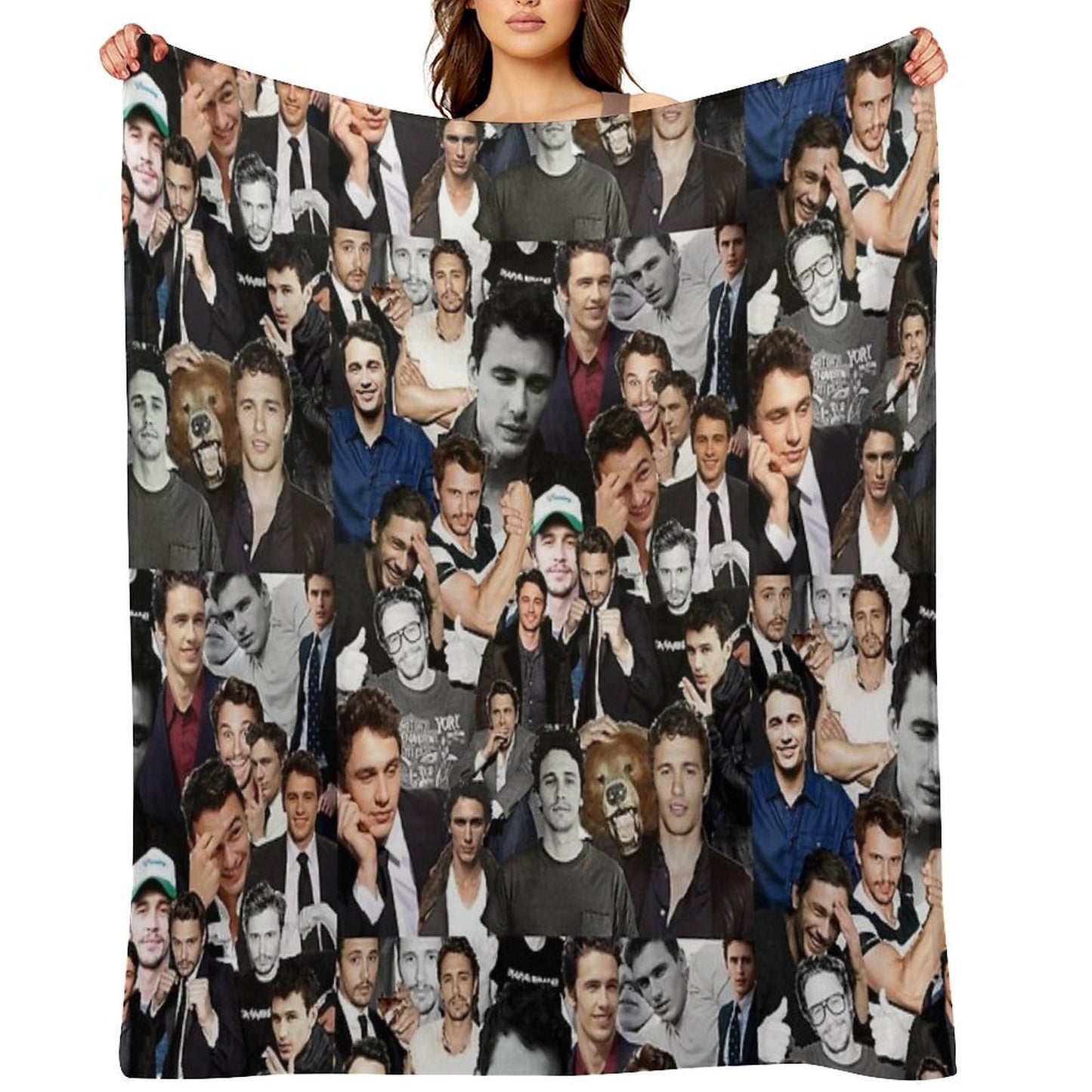 James Franco Collage Throw Blanket