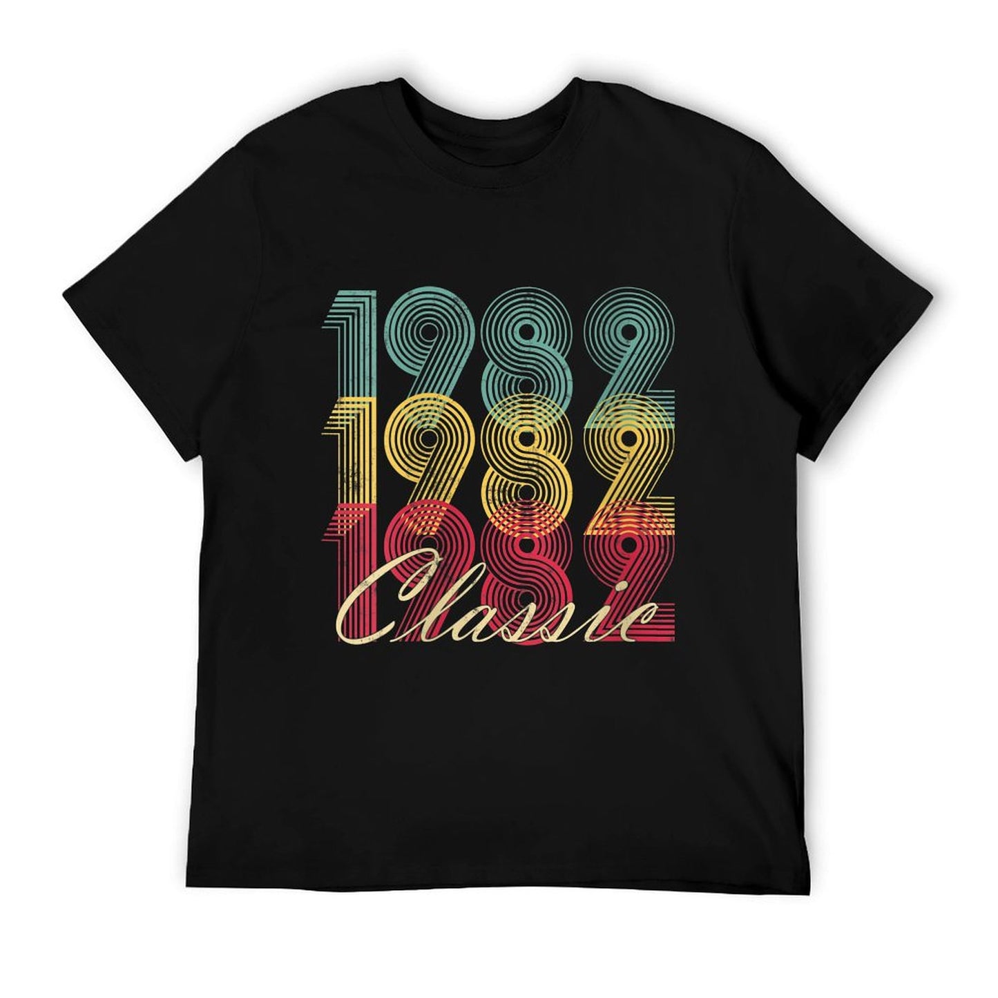 Womens Vintage 1982 40th Birthday Gift Retro 40 Years Old  Trendy Pattern T-Shirt