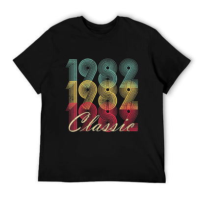 Womens Vintage 1982 40th Birthday Gift Retro 40 Years Old  Trendy Pattern T-Shirt