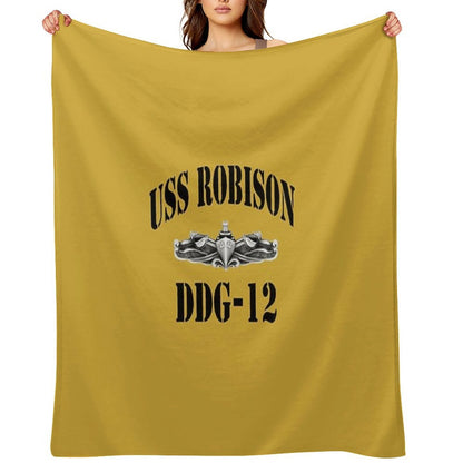 USS ROBISON (DDG-12) SHIP'S STORE Throw Blanket