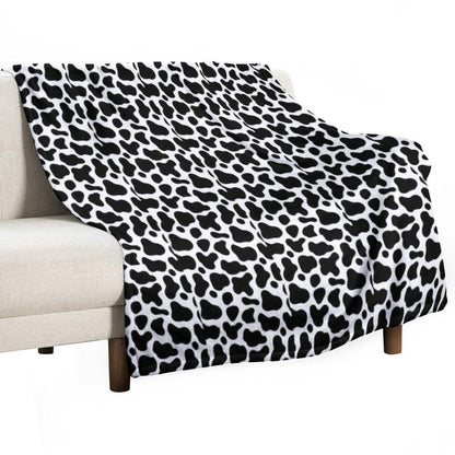 COW PRINT BACKGROUND Throw Blanket