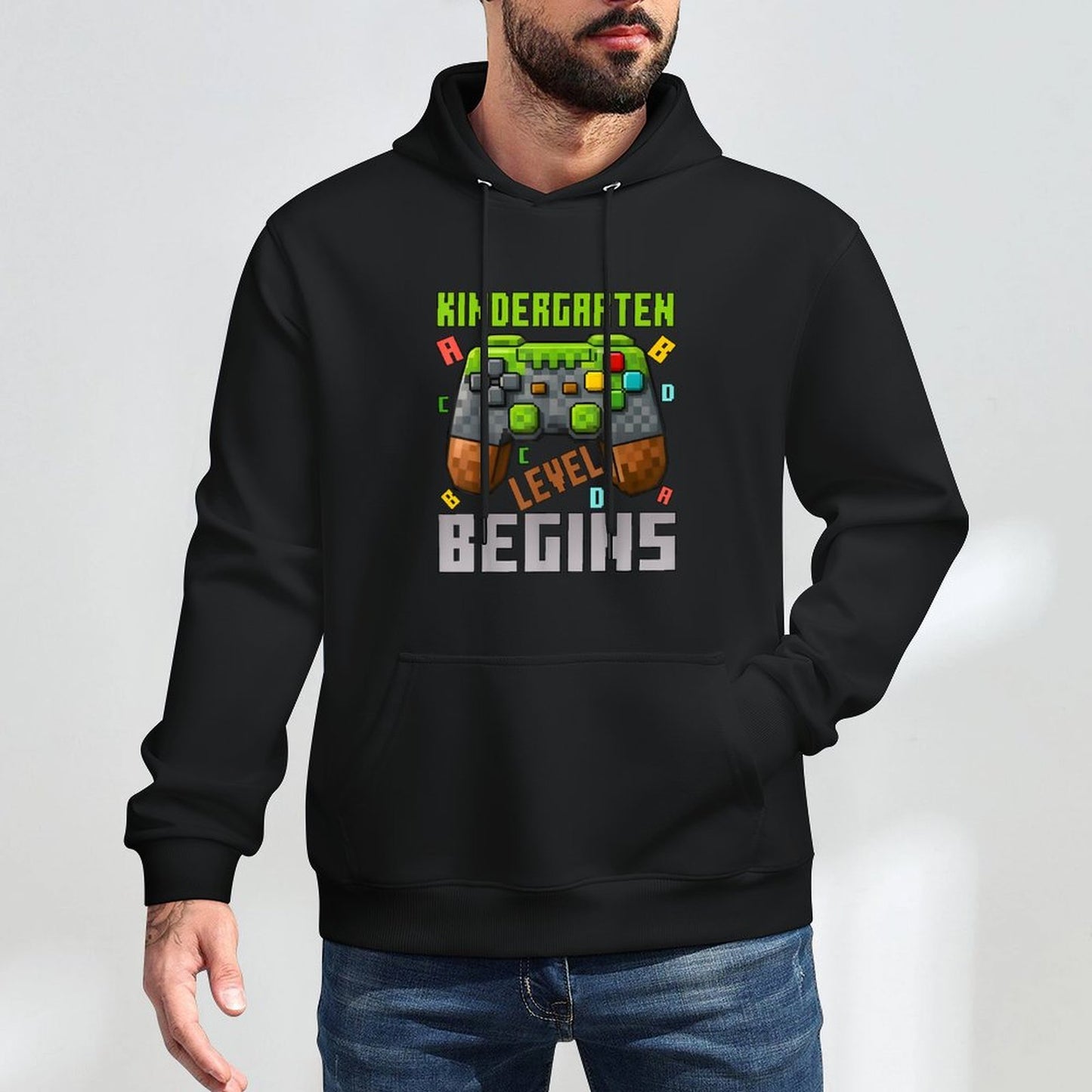 Kindergarten Level Begins First Day Of Kindergarten Gaming All-Day Comfort Hoodie