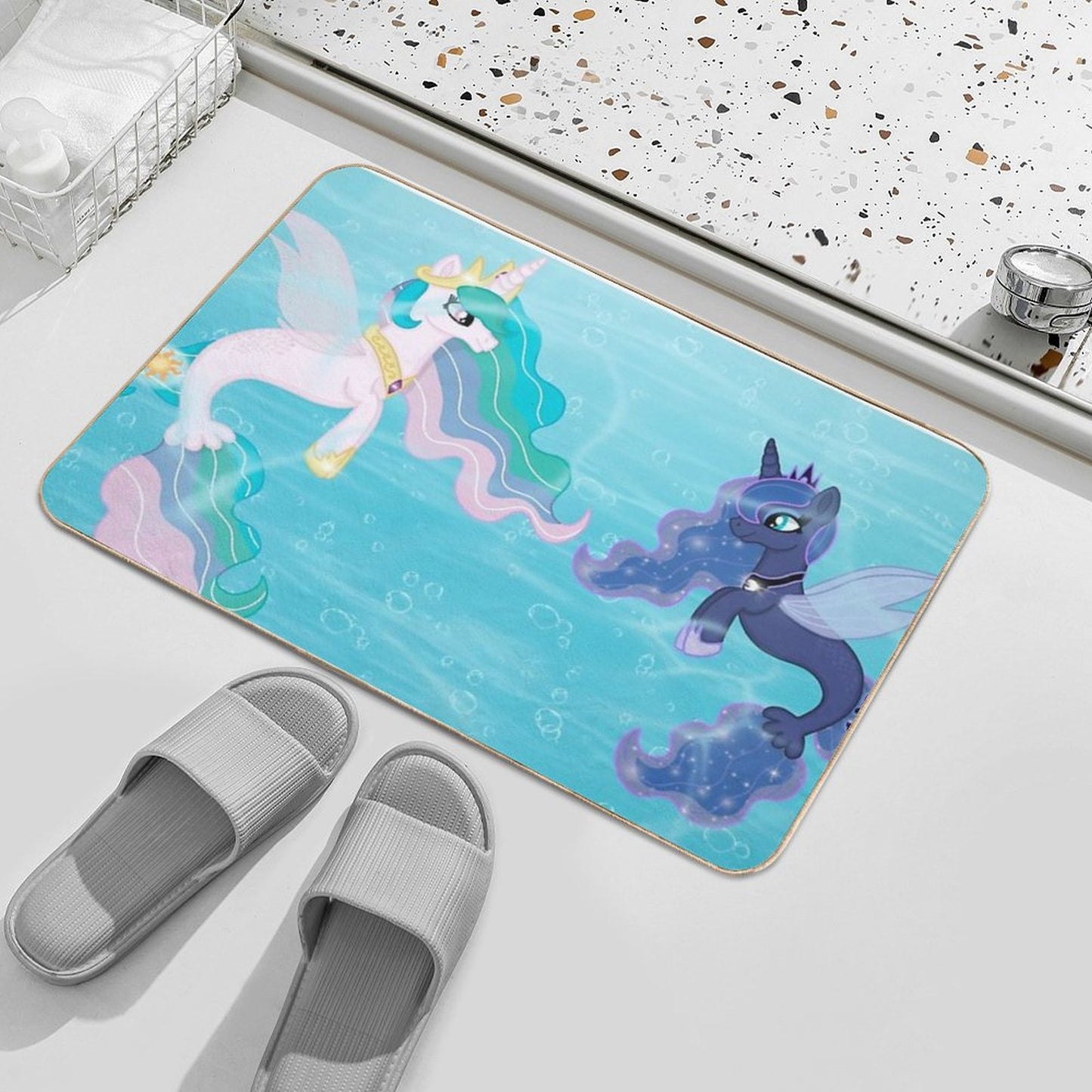 My Little Pony (Princess Celestia & Luna As Seaponies) Bath Mat