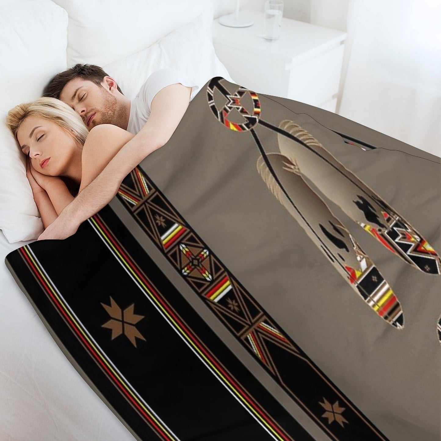 Lakota Design Throw Blanket