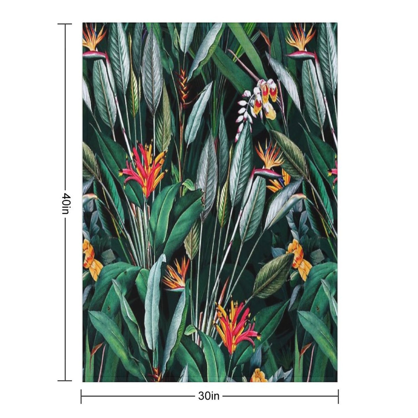 Midnight Garden V Throw Blanket